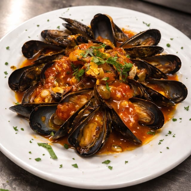 Mussels Fra Diavolor Marinara.
