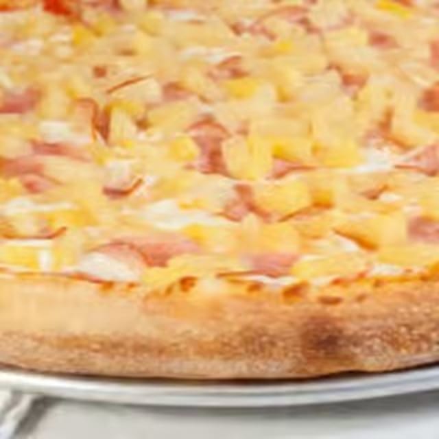 Hawaiian Gluten Free Pizza.