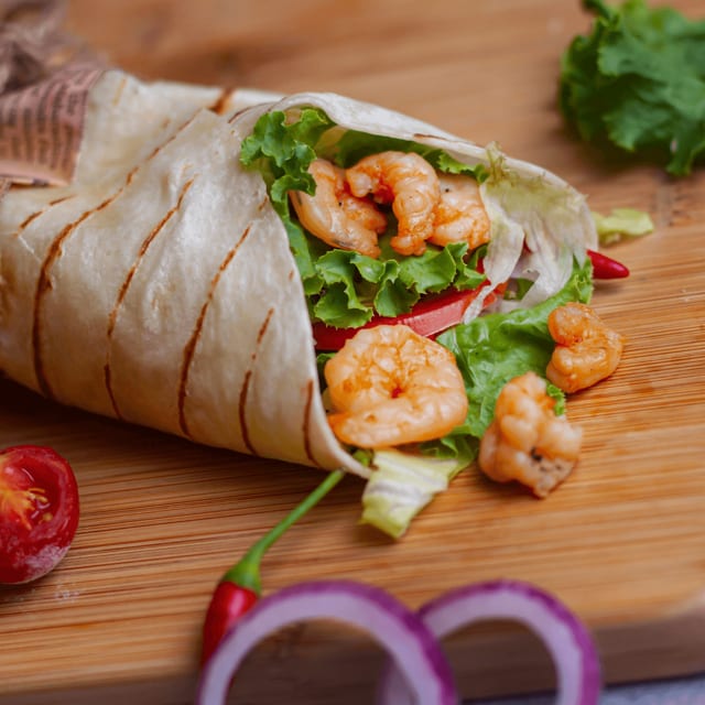 Grilled Shrimp Wrap.