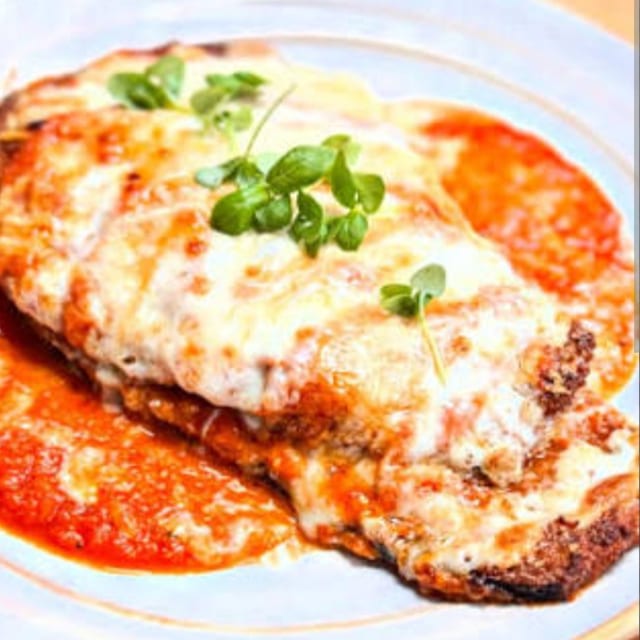 Eggplant Parmigiana.