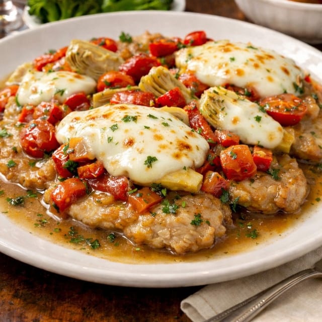 Veal Scaloppini Alba.