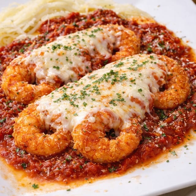 Shrimp Parmigiana.