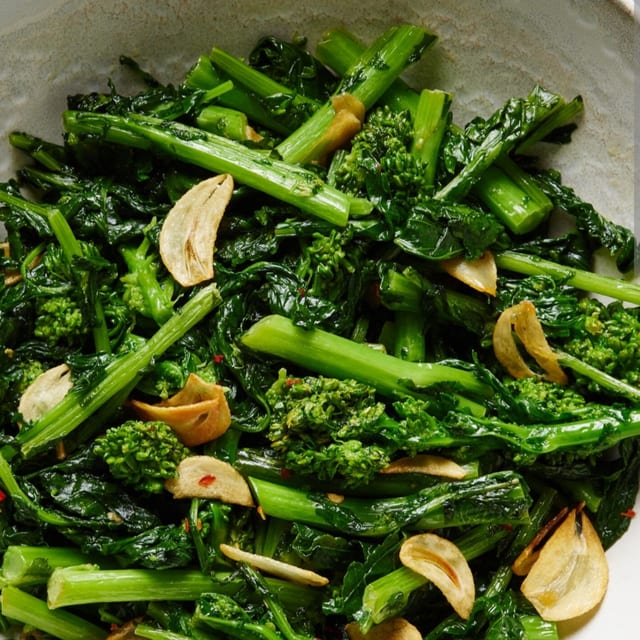 Sauteed Broccoli Rabe.
