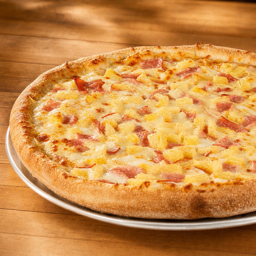 Hawaiian Gluten Free Pizza.