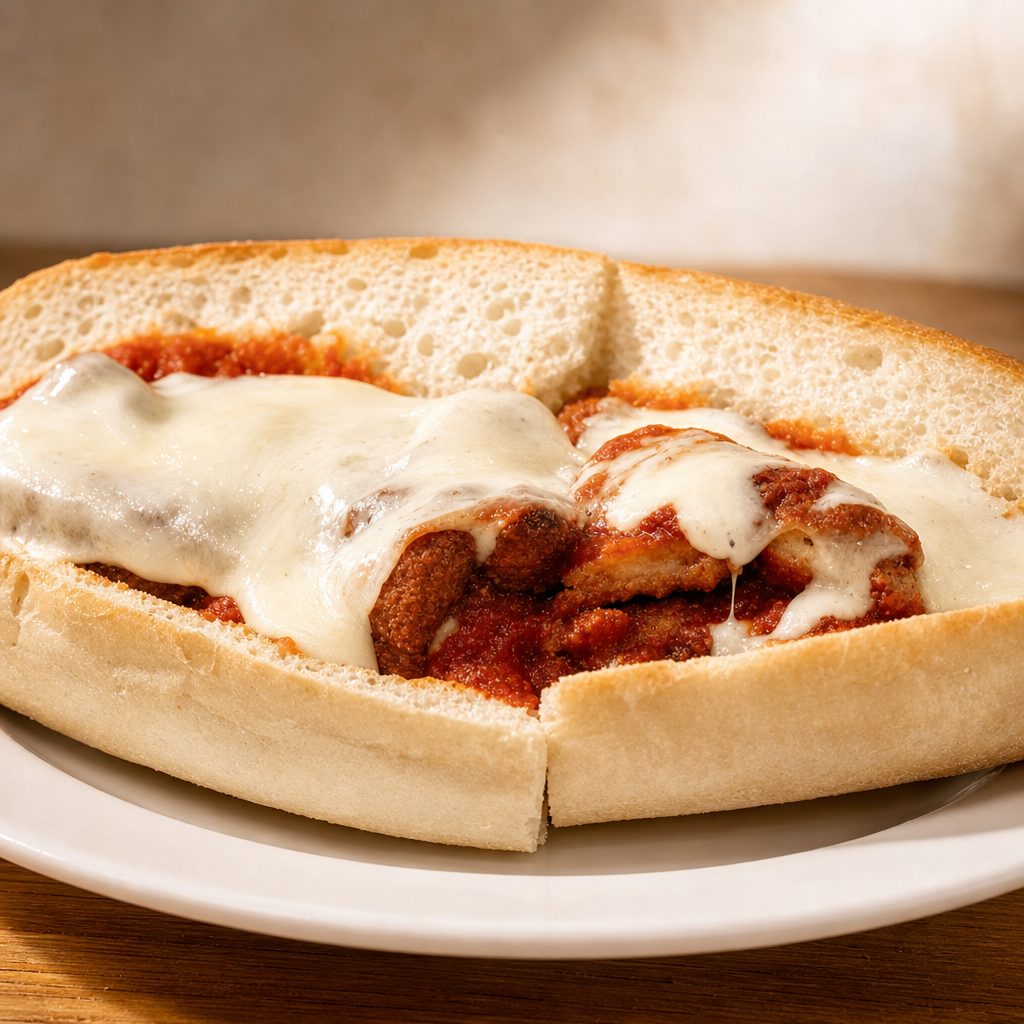 Chicken Parmigiana Sandwich.