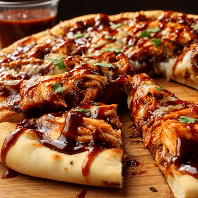 Chicken, Bacon, Ranch Pizza.