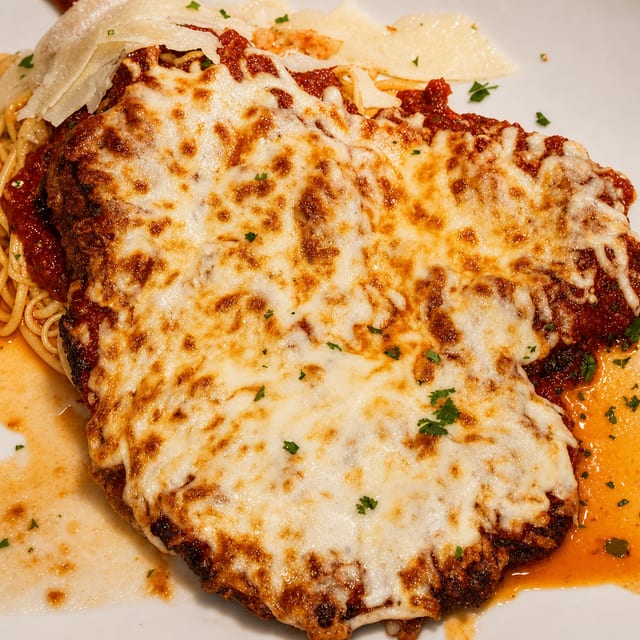 Veal Parmigiana.