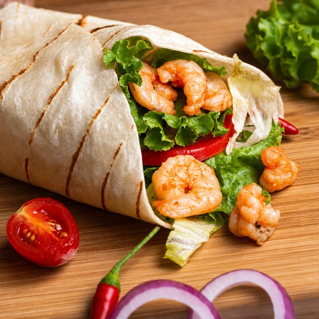 Grilled Shrimp Wrap.