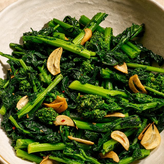 Sauteed Broccoli Rabe.