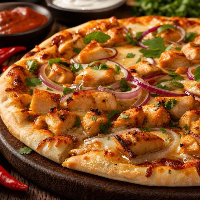 Grilled Chicken Pizza.