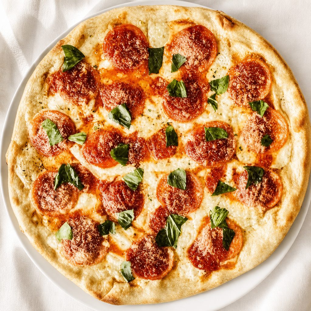Margherita Gluten Free Pizza.