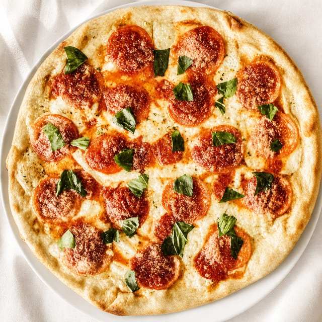 Margherita Gluten Free Pizza.