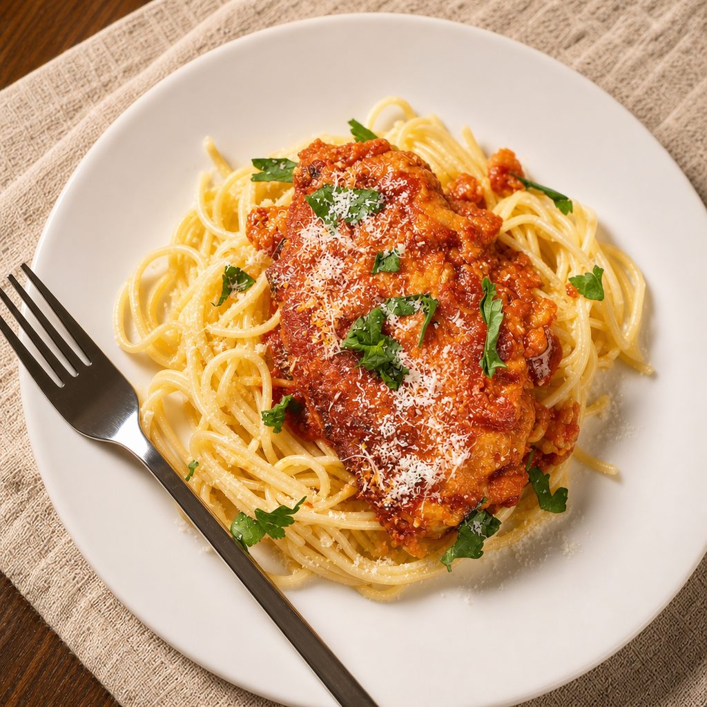Chicken Parmigiana.