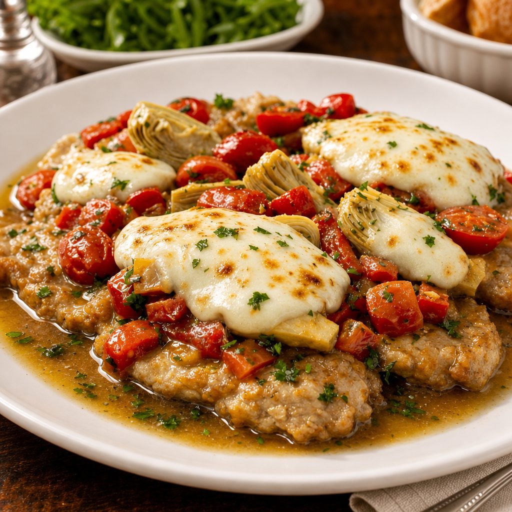 Veal Scaloppini Alba.