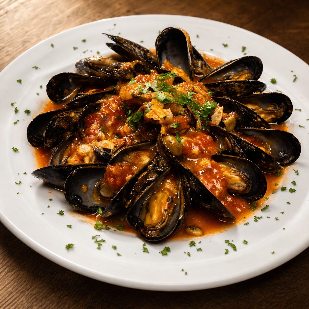 Mussels Fra Diavolor Marinara.