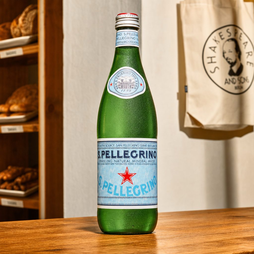 Pellegrino water.